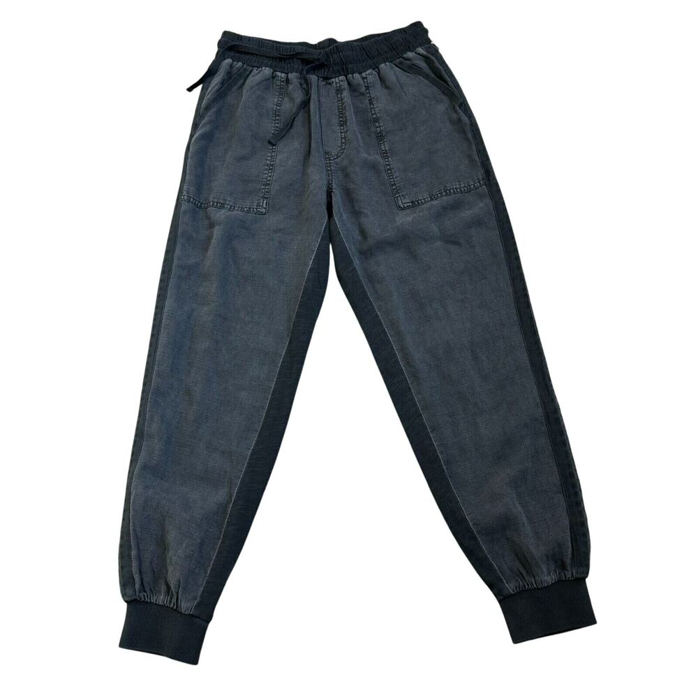 SPLENDID NWT Women's Small Black Lakeside Linenโ Casual Drawstring Jogger Pants